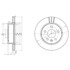 Tarcza hamulcowa DELPHI BG3296