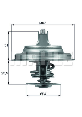 Termostat MAHLE TX 25 80D
