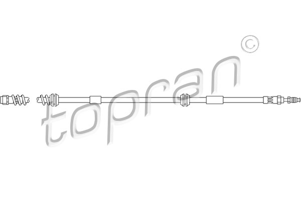 Przewód hamulcowy elastyczny TOPRAN 111 058