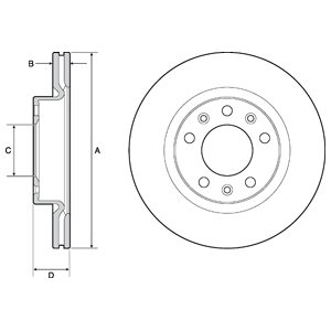 Tarcza hamulcowa DELPHI BG4700C