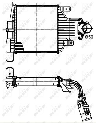 Chłodnica powietrza intercooler NRF 30301