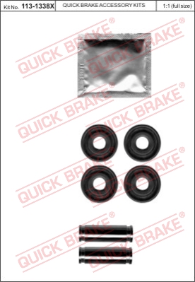 Zestaw tulei prowadzących zacisk hamulca QUICK BRAKE 113-1338X