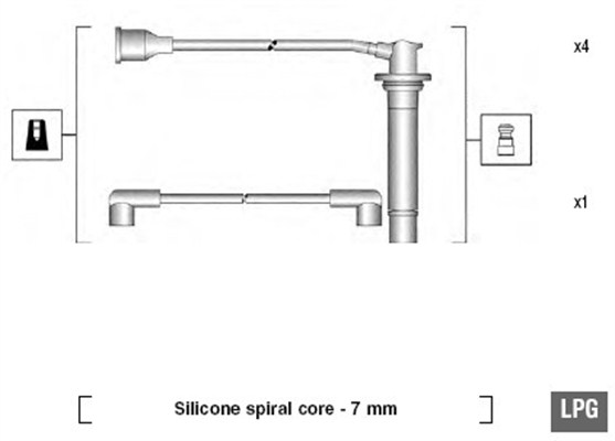 Przewody zapłonowe MAGNETI MARELLI 941095810619