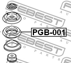 Łożysko walcowe mocowania amortyzatora FEBEST PGB-001