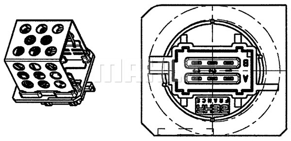 Opornik wentylatora MAHLE ABR 92 000P