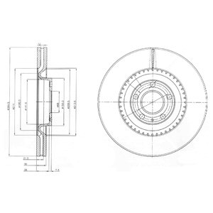 Tarcza hamulcowa DELPHI BG9003