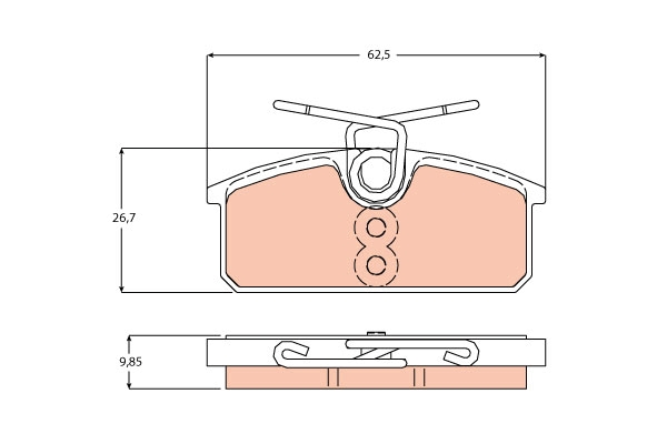 Klocki hamulcowe TRW GDB2165