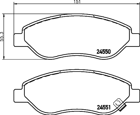 Klocki hamulcowe HELLA PAGID 8DB 355 013-401