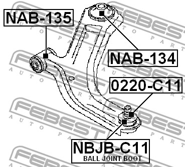 Zestaw naprawczy przegubu FEBEST NBJB-C11