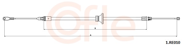 Cięgło, hamulec postojowy COFLE 92.1.RE010