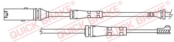 Czujnik zużycia klocków QUICK BRAKE WS 0418 A