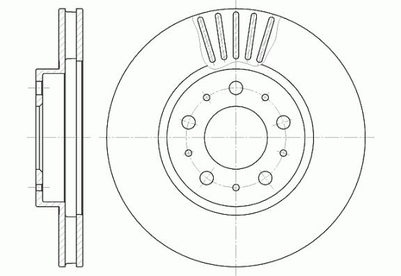 Tarcza hamulcowa REMSA 6410.10