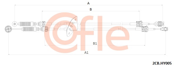 Linka dźwigni zmiany biegów COFLE 92.2CB.HY005