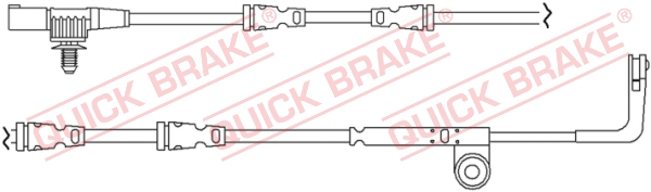 Czujnik zużycia klocków QUICK BRAKE WS 0261 A
