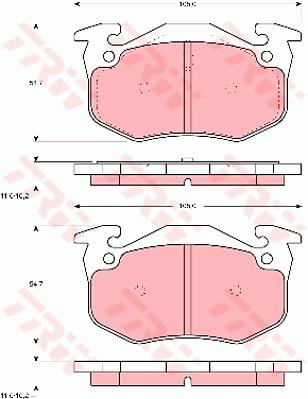 Klocki hamulcowe TRW GDB905