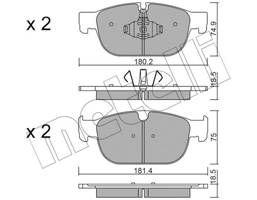 Klocki hamulcowe METELLI 22-1120-0