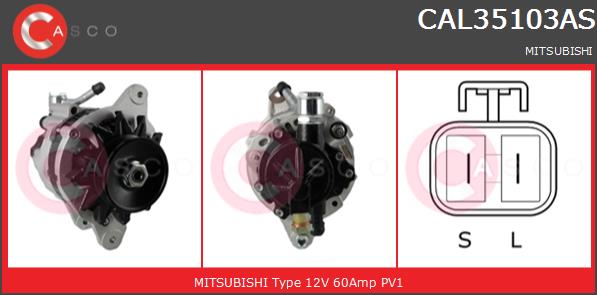Alternator CASCO CAL35103AS