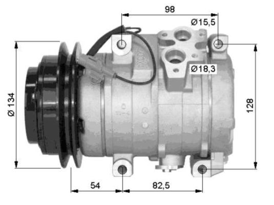 Kompresor klimatyzacji NRF 32458