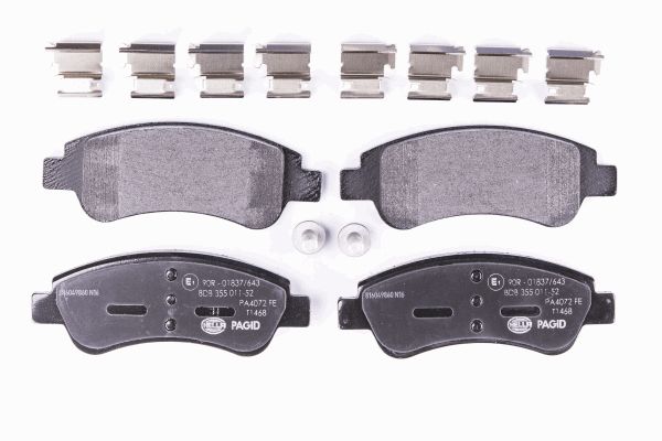 Klocki hamulcowe HELLA 8DB 355 011-521