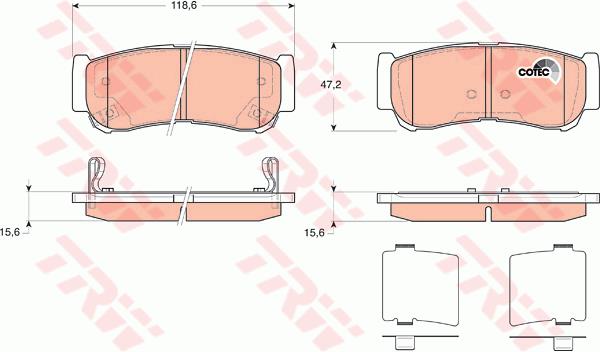 Klocki hamulcowe TRW GDB3419