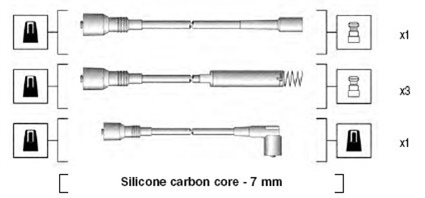 Przewody zapłonowe MAGNETI MARELLI 941125280680