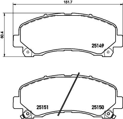 Klocki hamulcowe HELLA 8DB 355 020-171