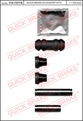 Zestaw tulei prowadzących zacisk hamulca QUICK BRAKE 113-1371X