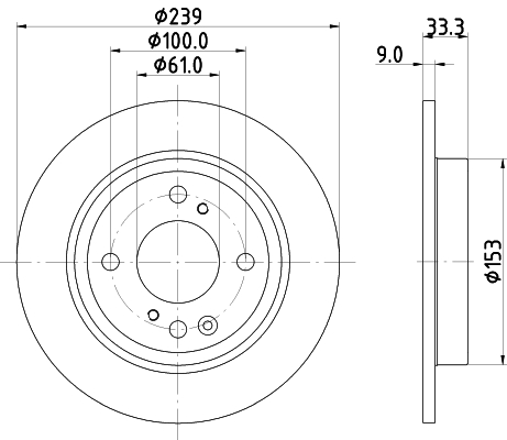 Tarcza hamulcowa HELLA 8DD 355 134-681