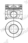 Tłok NÜRAL 87-433607-00