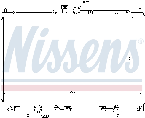 Chłodnica NISSENS 62893