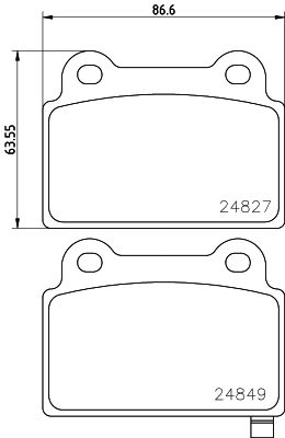 Klocki hamulcowe HELLA 8DB 355 014-701