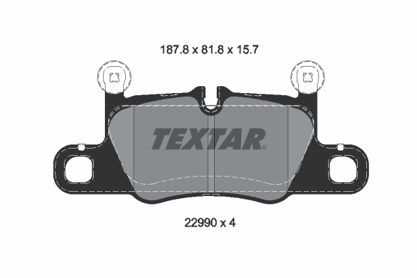 Klocki hamulcowe TEXTAR 2299001
