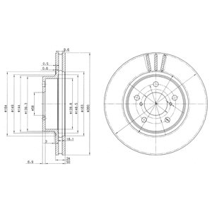 Tarcza hamulcowa DELPHI BG2767