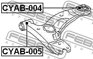 Tuleja wahacza FEBEST CYAB-004
