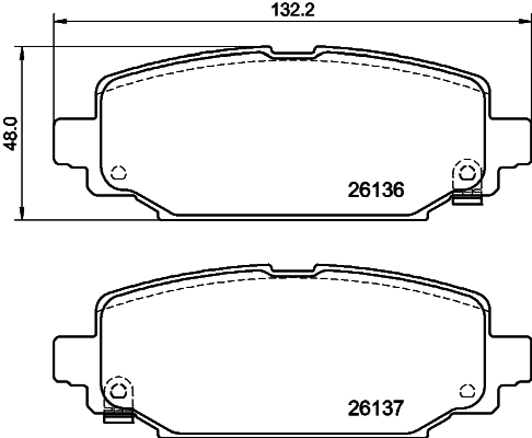 Klocki hamulcowe HELLA 8DB 355 040-251