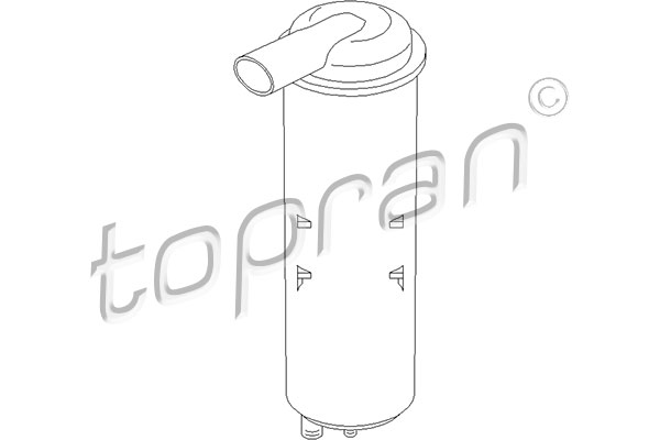 Filtr z węglem aktywowanym, odpowietrzenie zbiornika paliwa TOPRAN 111 022