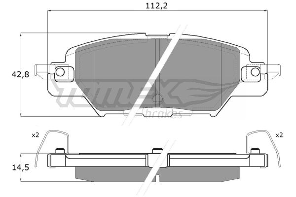 Klocki hamulcowe TOMEX BRAKES TX 18-31