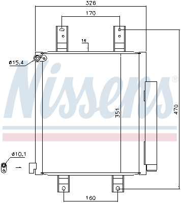 Skraplacz klimatyzacji NISSENS 940554