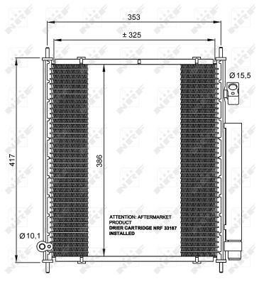 Skraplacz klimatyzacji NRF 35562