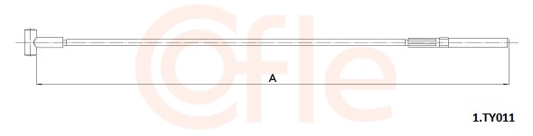 Cięgło, hamulec postojowy COFLE 92.1.TY011