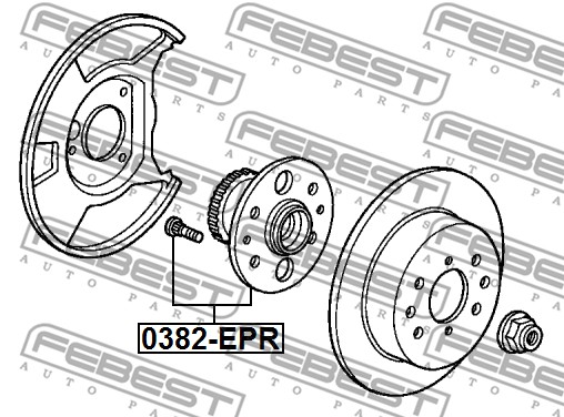 Piasta koła FEBEST 0382-EPR