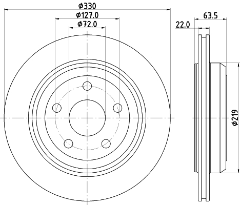 Tarcza hamulcowa HELLA PAGID 8DD 355 122-511