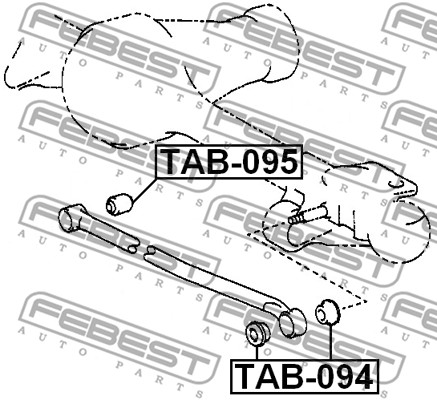 Tuleja wahacza FEBEST TAB-094