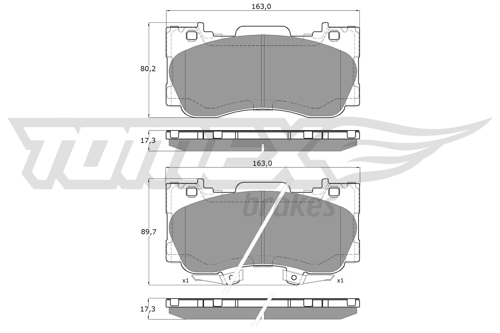 Klocki hamulcowe TOMEX BRAKES TX 19-93