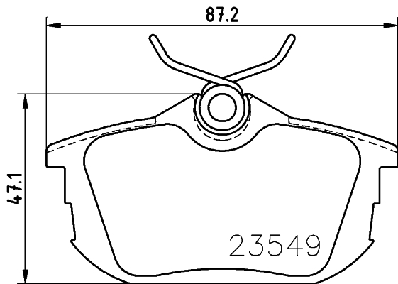 Klocki hamulcowe HELLA 8DB 355 018-271