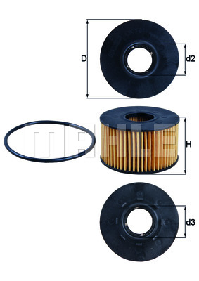 Filtr oleju KNECHT OX 191D