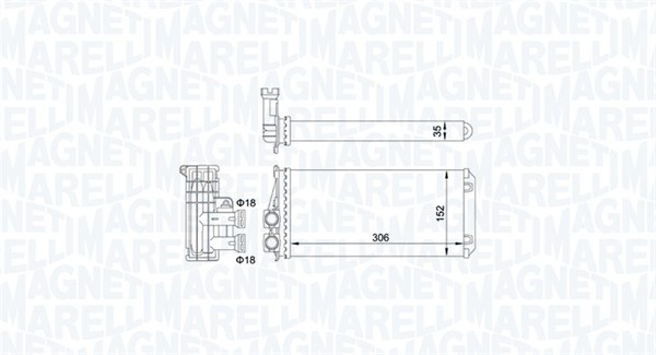 Nagrzewnica MAGNETI MARELLI 350218435000