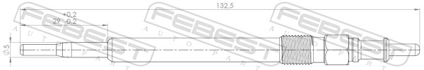 Świeca żarowa FEBEST 16642-007