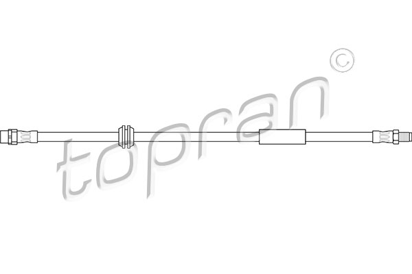 Przewód hamulcowy elastyczny TOPRAN 501 069
