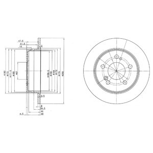 Tarcza hamulcowa DELPHI BG2291